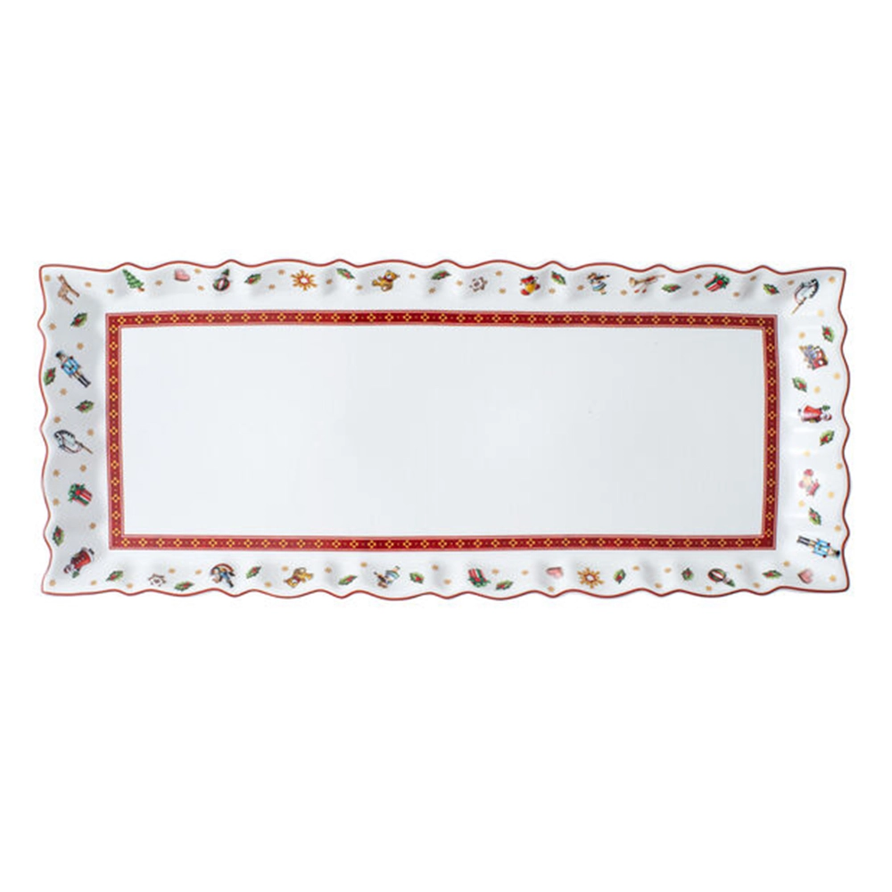 Prato Para Bolo Retangular Villeroy & Boch Toys Delight 39 X 16 Cm