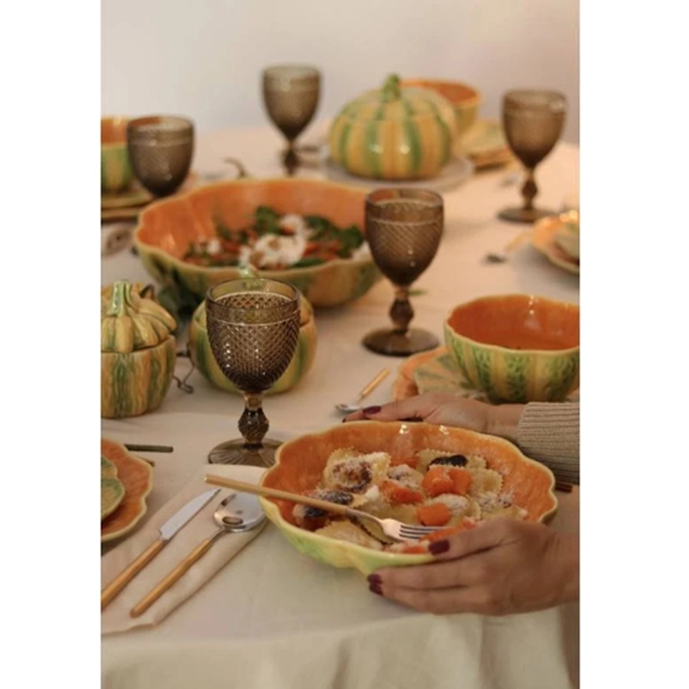 Prato Para Pasta Bordallo Pinheiro Abóbora 33 Cm - Cada Prato Para Pasta Bordallo Pinheiro Abóbora 33 Cm - Cada