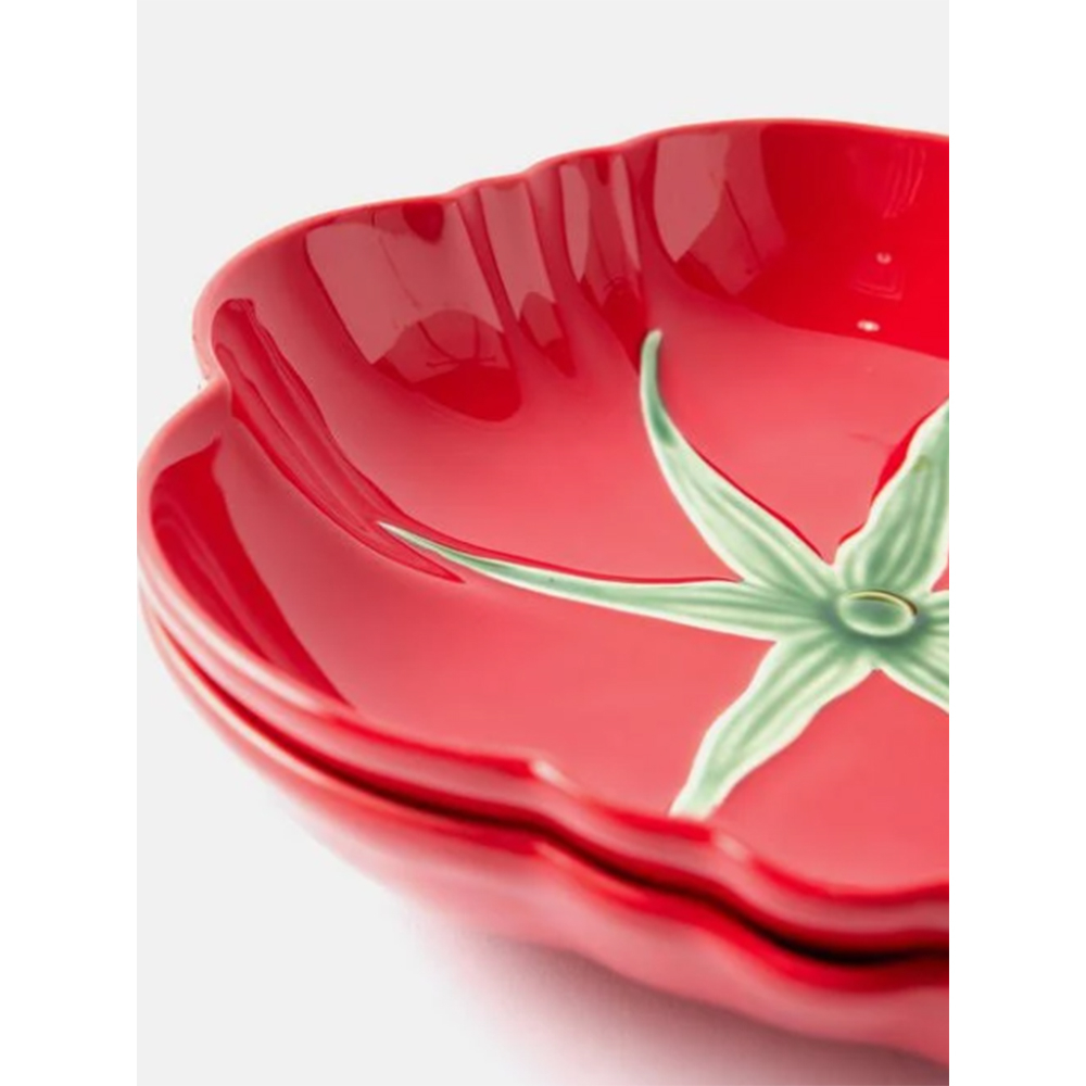 Prato Para Pasta Bordallo Pinheiro Tomate 25 Cm