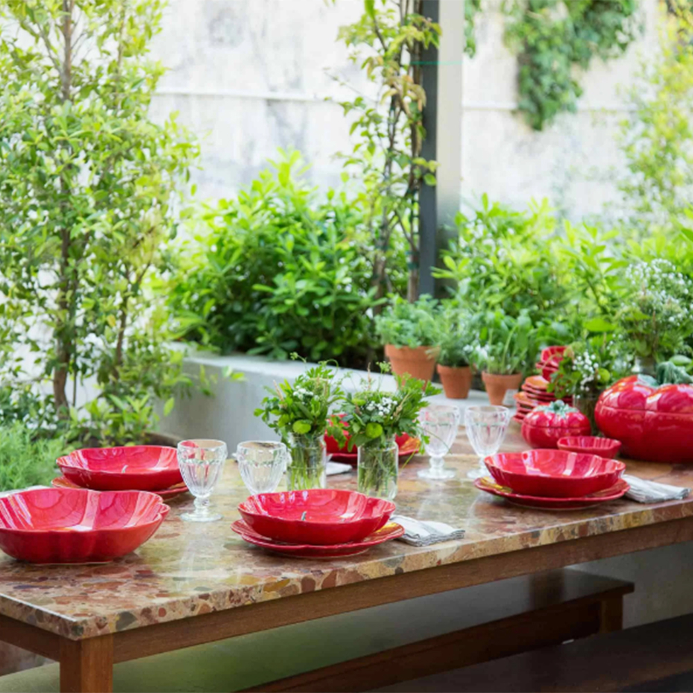 Prato Para Pasta Bordallo Pinheiro Tomate 25 Cm