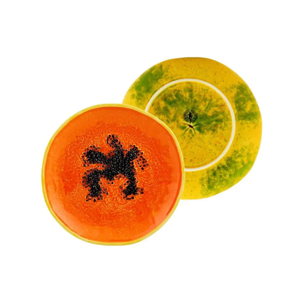 Prato Para Sobremesa Bordallo Pinheiro Papaia 21 Cm