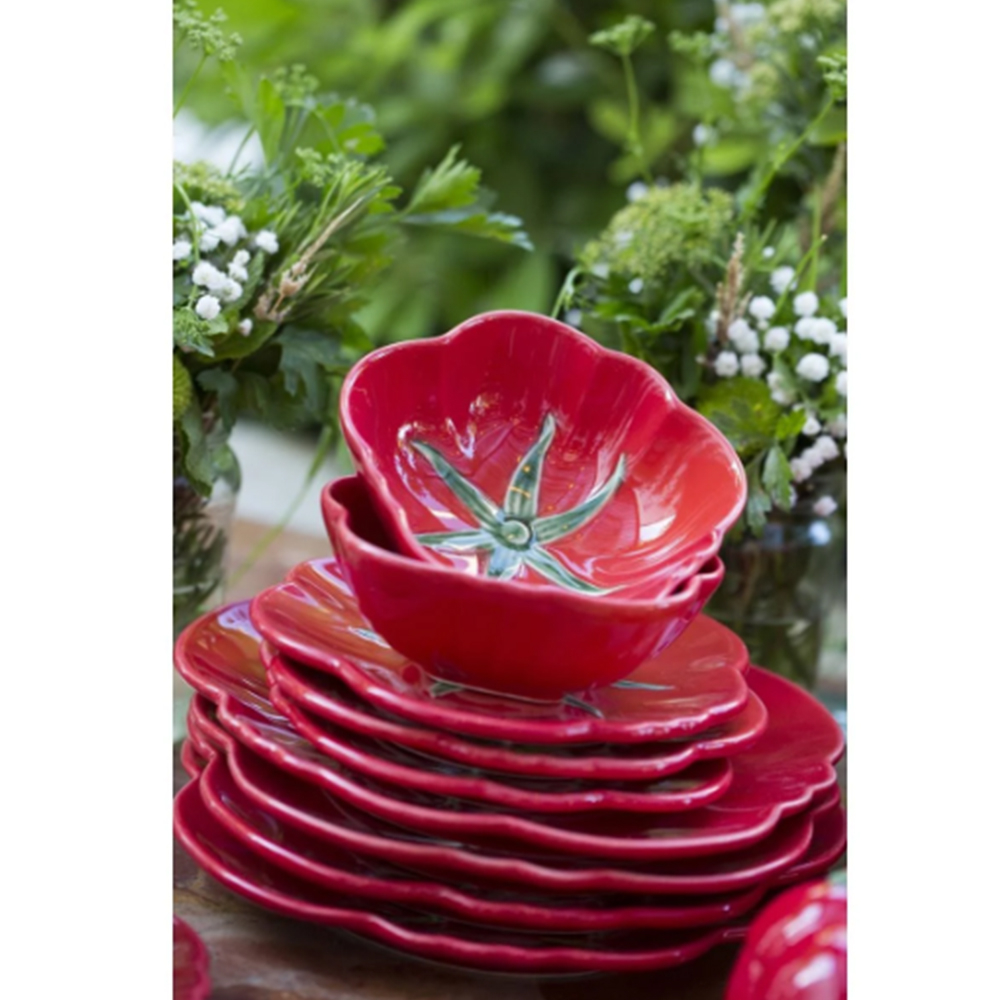 Prato Para Sobremesa Bordallo Pinheiro Tomate 21 Cm