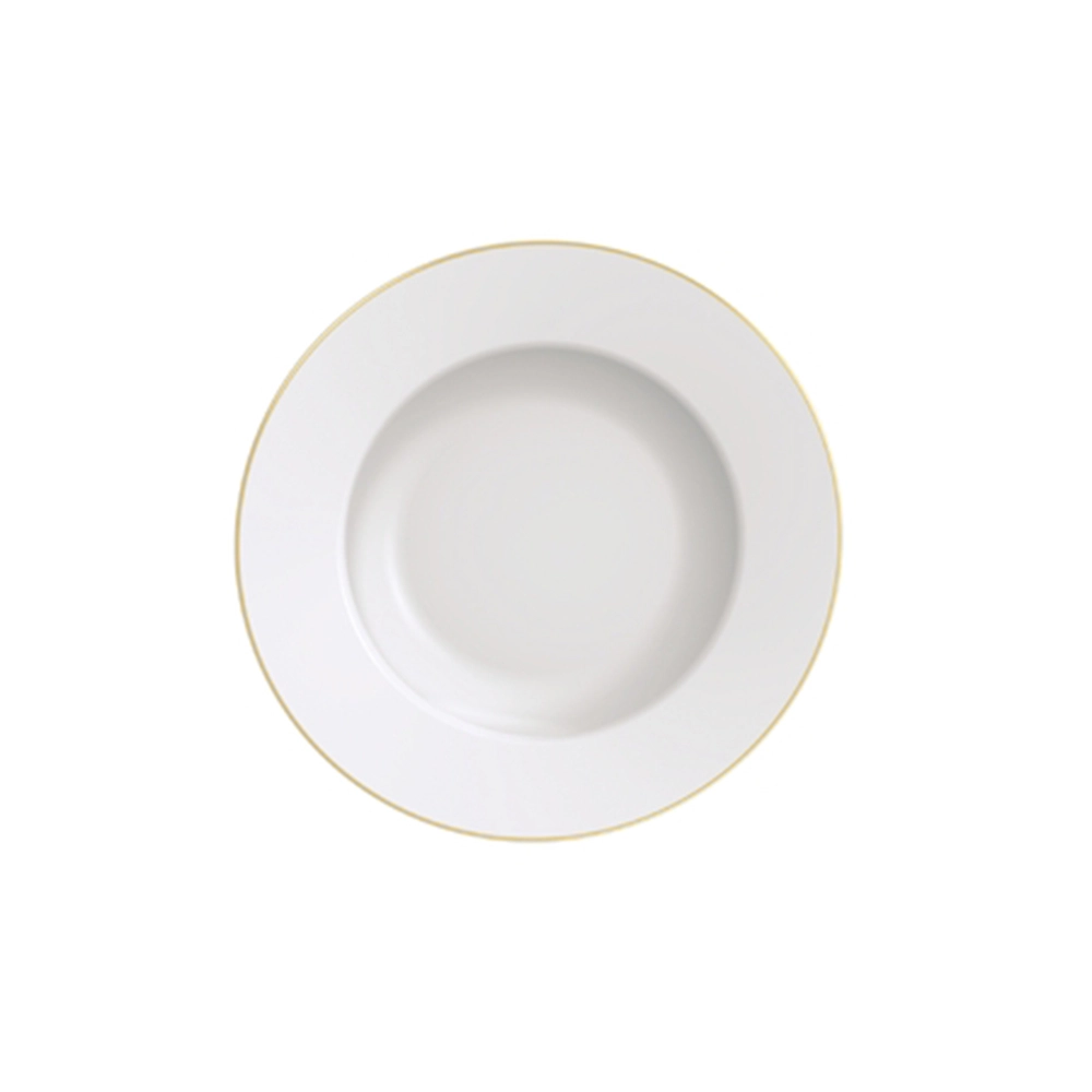 Prato Para Sobremesa Tramontina Elisa Friso Dourado 21cm