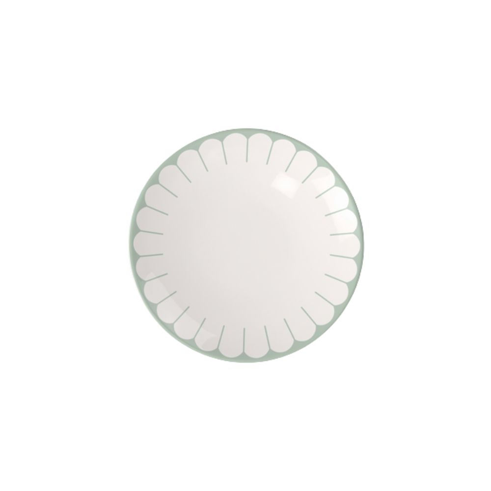 Prato Para Sobremesa Villeroy e Boch Fleur Verde 21 Cm Prato Para Sobremesa Villeroy e Boch Fleur Verde 21 Cm