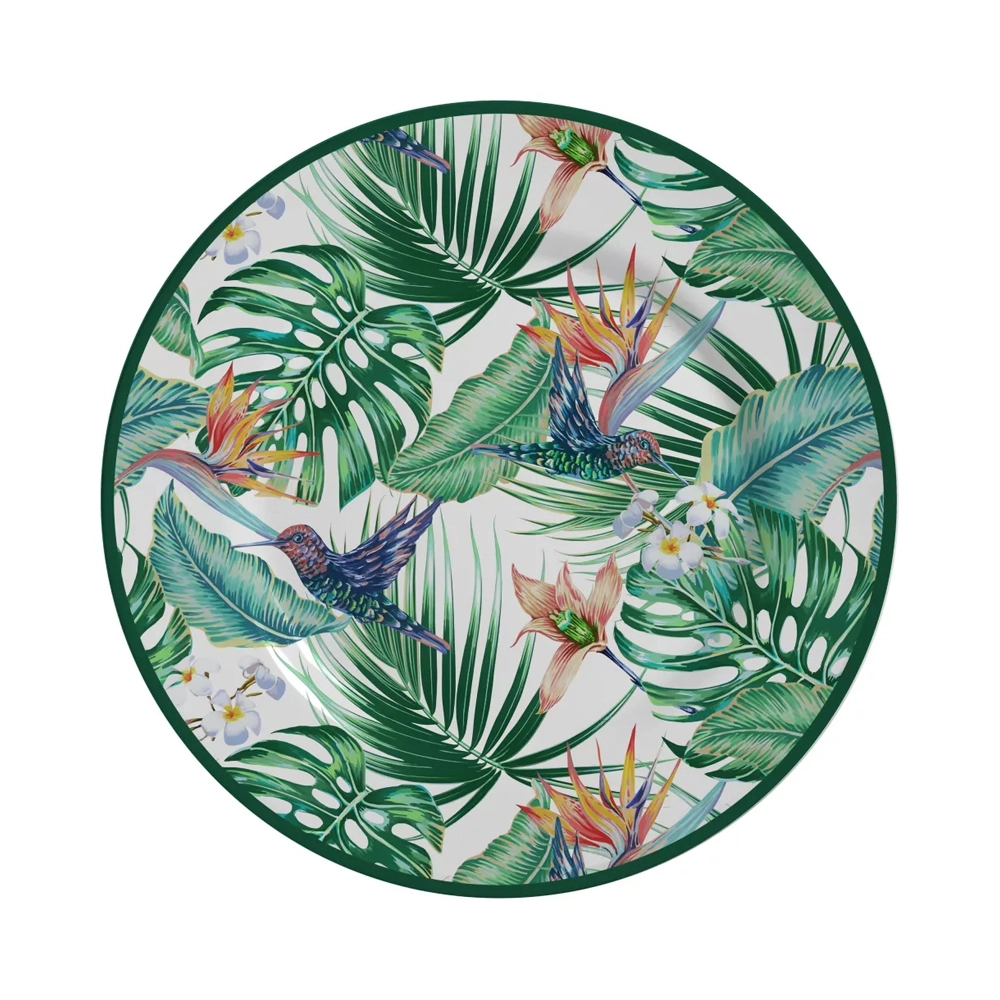 Prato Raso Alleanza Cerâmica Beija Flor 28,5 Cm - Cada