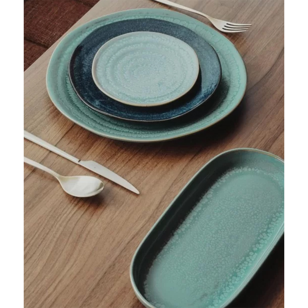 Prato Raso Casa Alegre Gemstone Jade 28 Cm