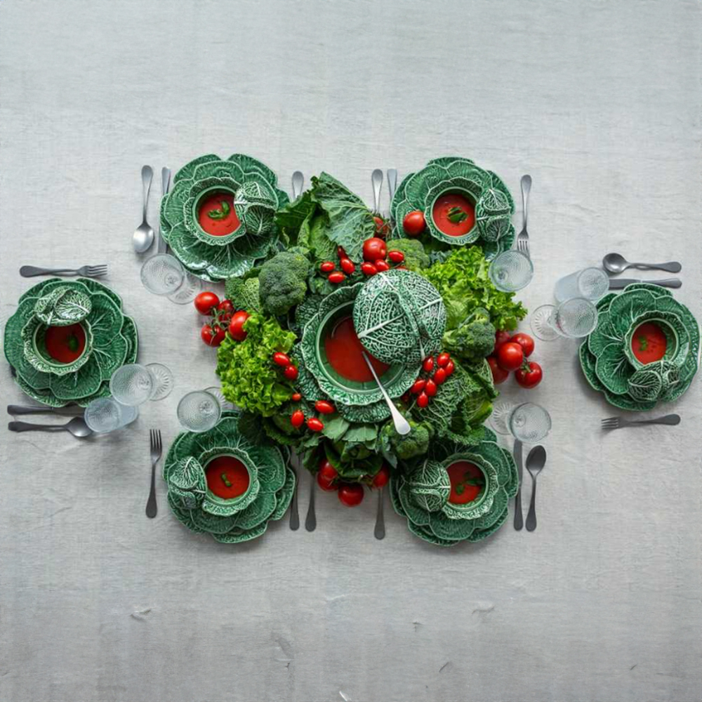 Prato Raso Couve Bordallo Pinheiro 26 Cm