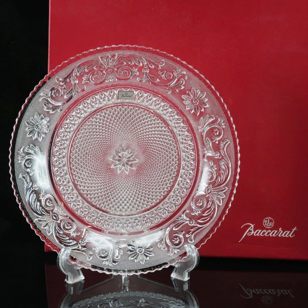 Prato de Sobremesa Em Cristal Baccarat Arabesque Prato de Sobremesa Em Cristal Baccarat Arabesque