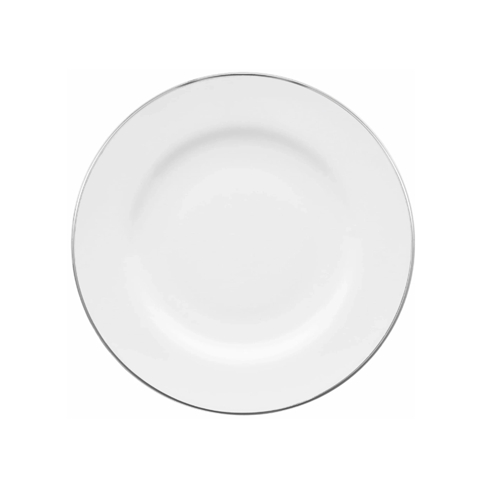Prato Raso Tramontina Joana Friso Prata 28 Cm - Cada Prato Raso Tramontina Joana Friso Prata 28 Cm - Cada