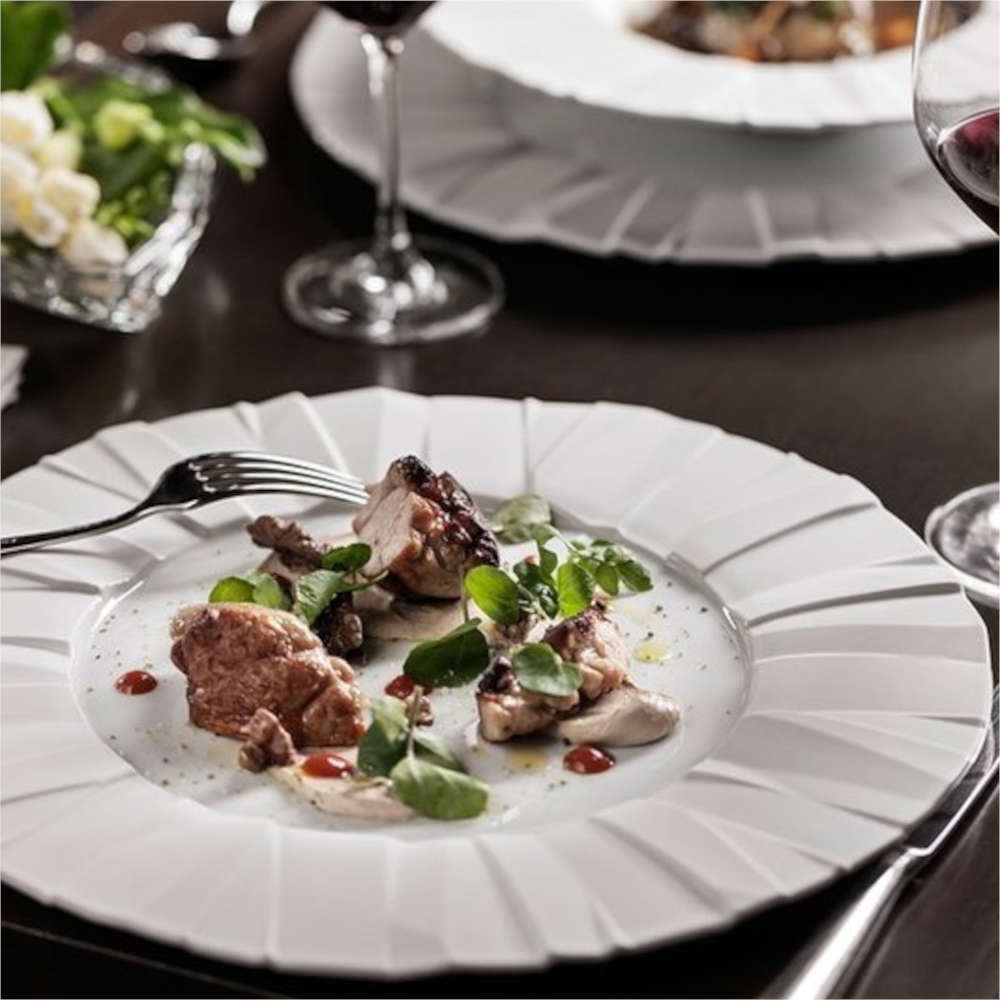 Prato Raso Vista Alegre Matrix White Biscuit 32,7 Cm