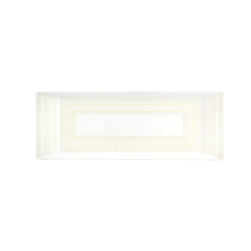 Prato Retangular Vista Alegre Ivory 2 X 11,9 X 32,4 Cm