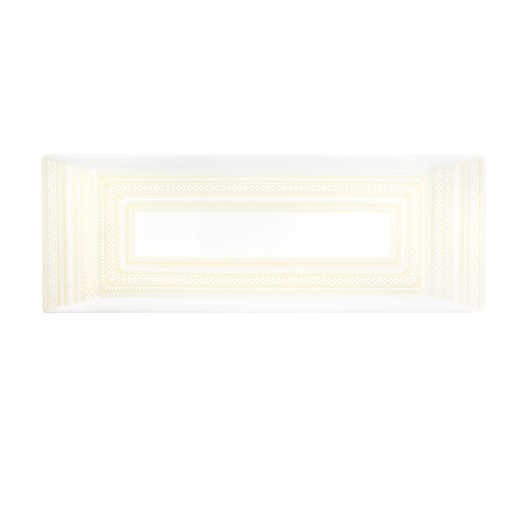 Prato Retangular Vista Alegre Ivory 2 X 16 X 45 Cm