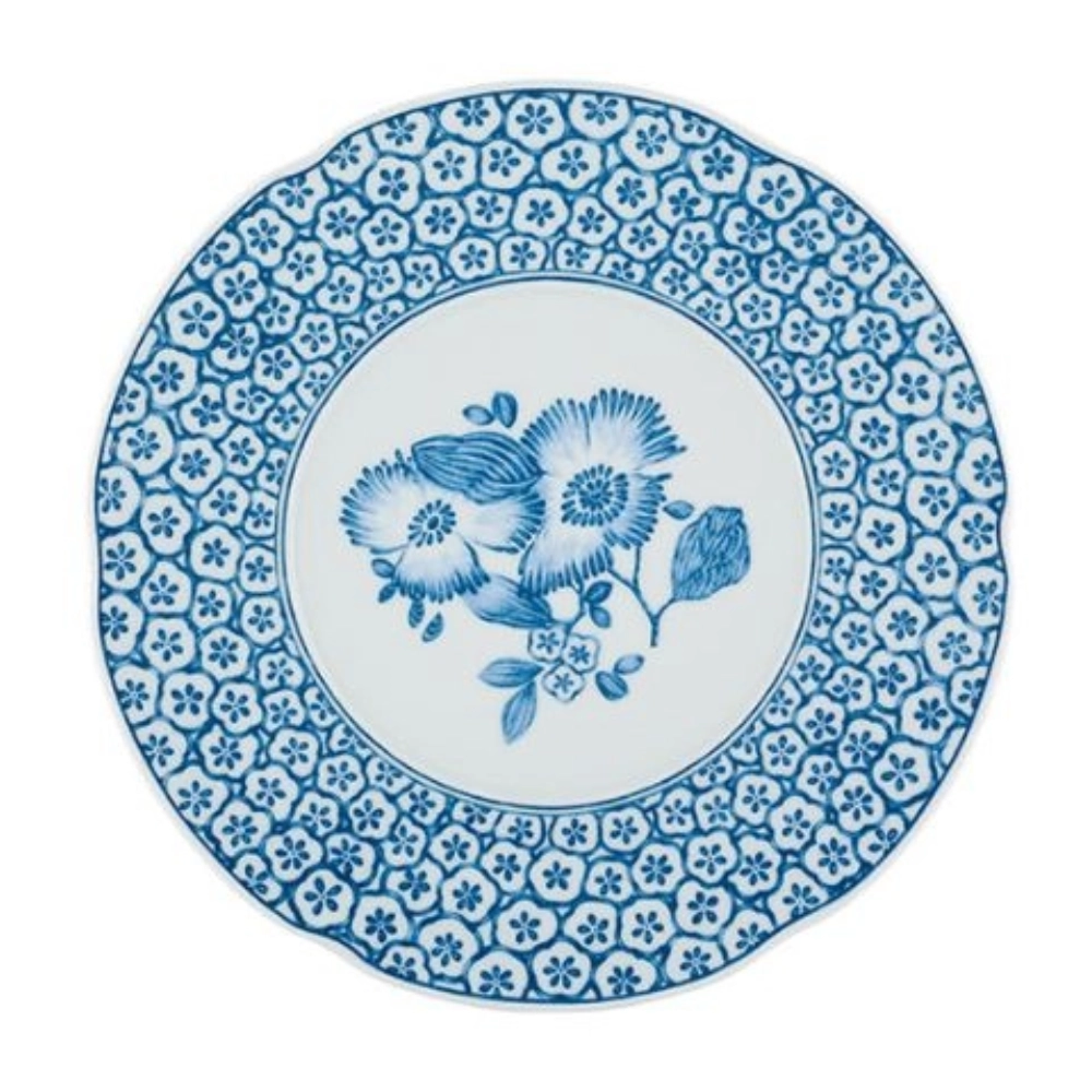 Prato Sobremesa Vista Alegre Coralina Azul 23 Cm - Cada Prato Sobremesa Vista Alegre Coralina Azul 23 Cm - Cada