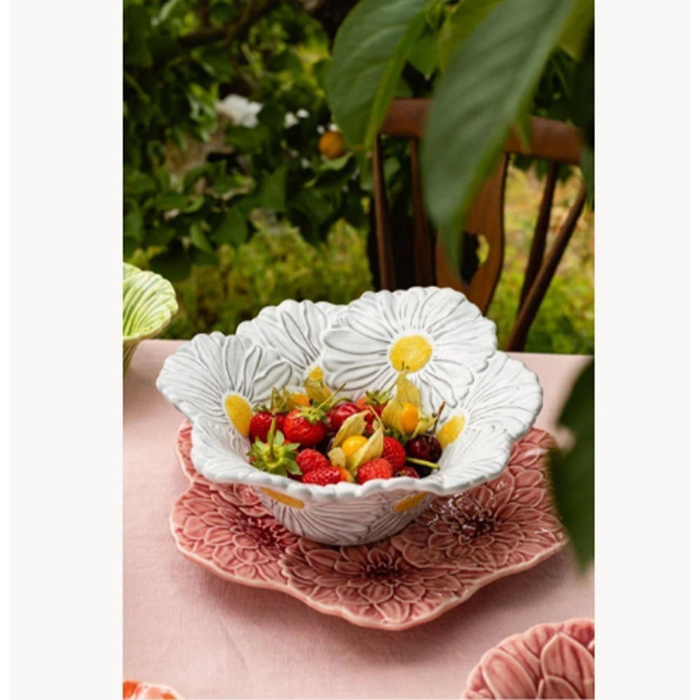 Saladeira Bordallo Pinheiro Maria Flor Margarida 27 Cm