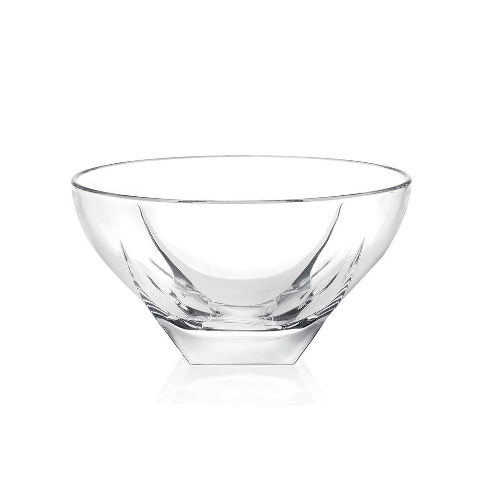 Saladeira Redonda Rcr Cristalleria Italiana Fusion 24,5 X 13,5 Cm