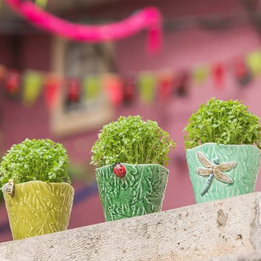 Set de Vasos Bordallo Pinheiro Insetos Voadores - 3 Peças