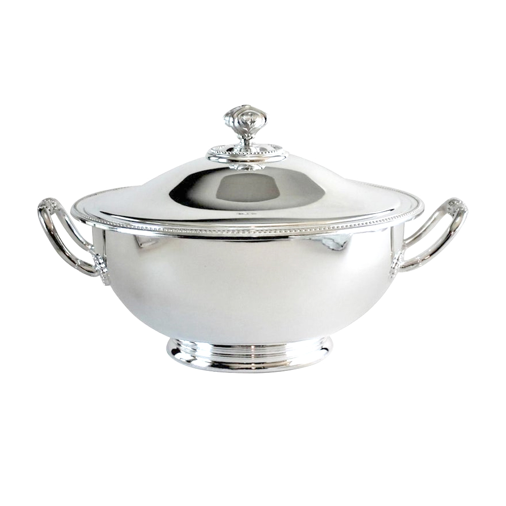 Sopeira C/ Tampa Christofle Perles 23 Cm