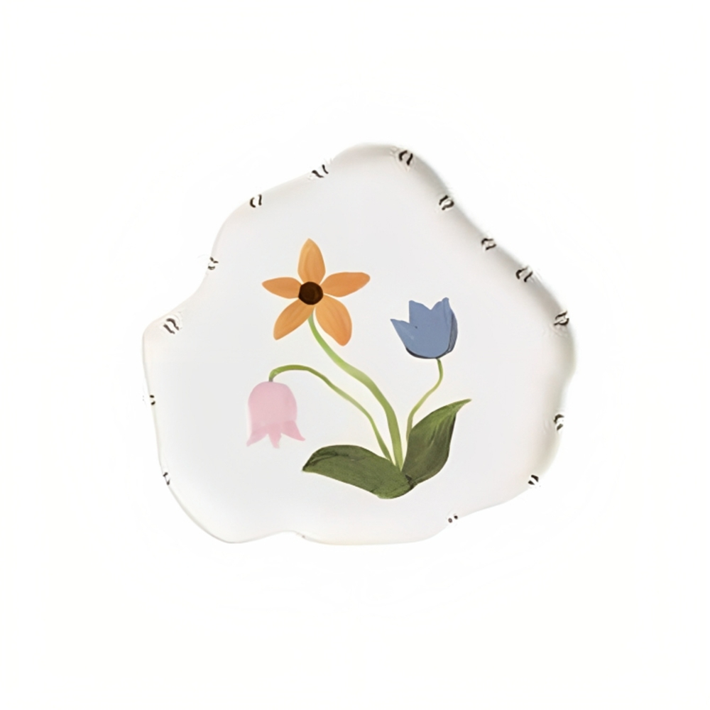 Sousplat Orgânico Liso Scalla Playful Flowers Digital 34,5 Cm - Cada Sousplat Orgânico Liso Scalla Playful Flowers Digital 34,5 Cm - Cada