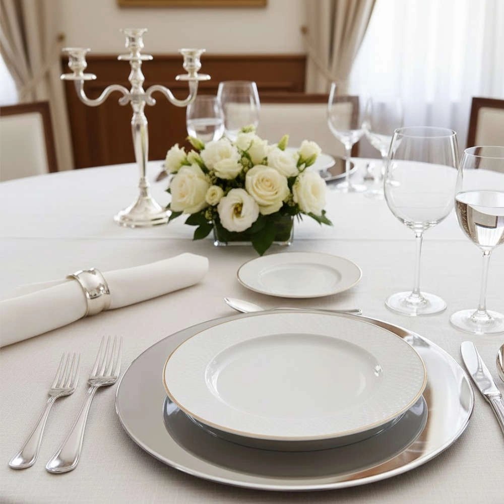 Sousplat Silverlux Com Borda Lisa