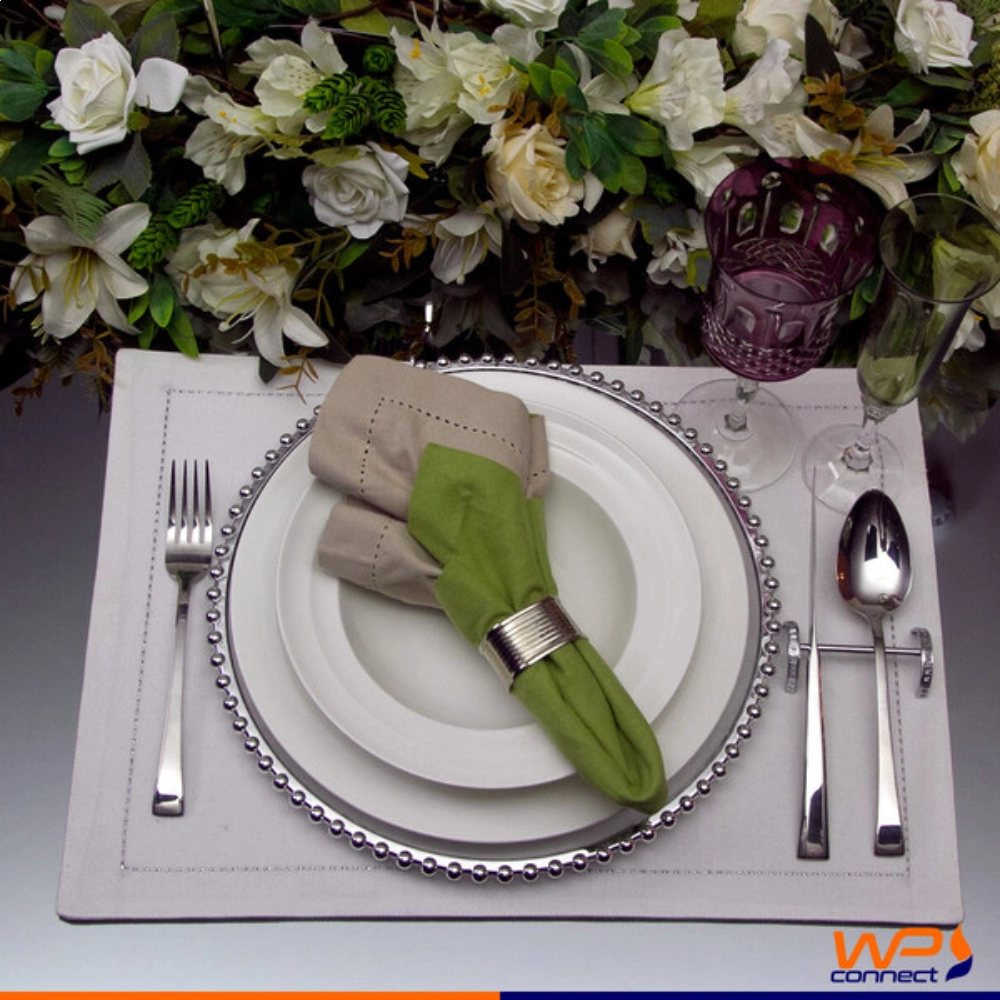 Sousplat Wolff Pearl Silver 31,5 Cm - Cada