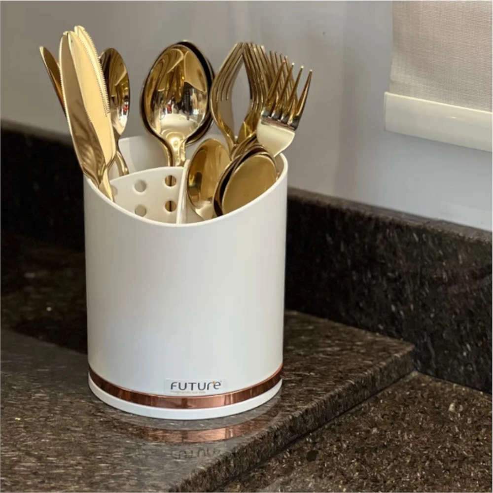 Suporte Para Utensílios e Talheres Future Eleganza 15,5 X 13 Cm