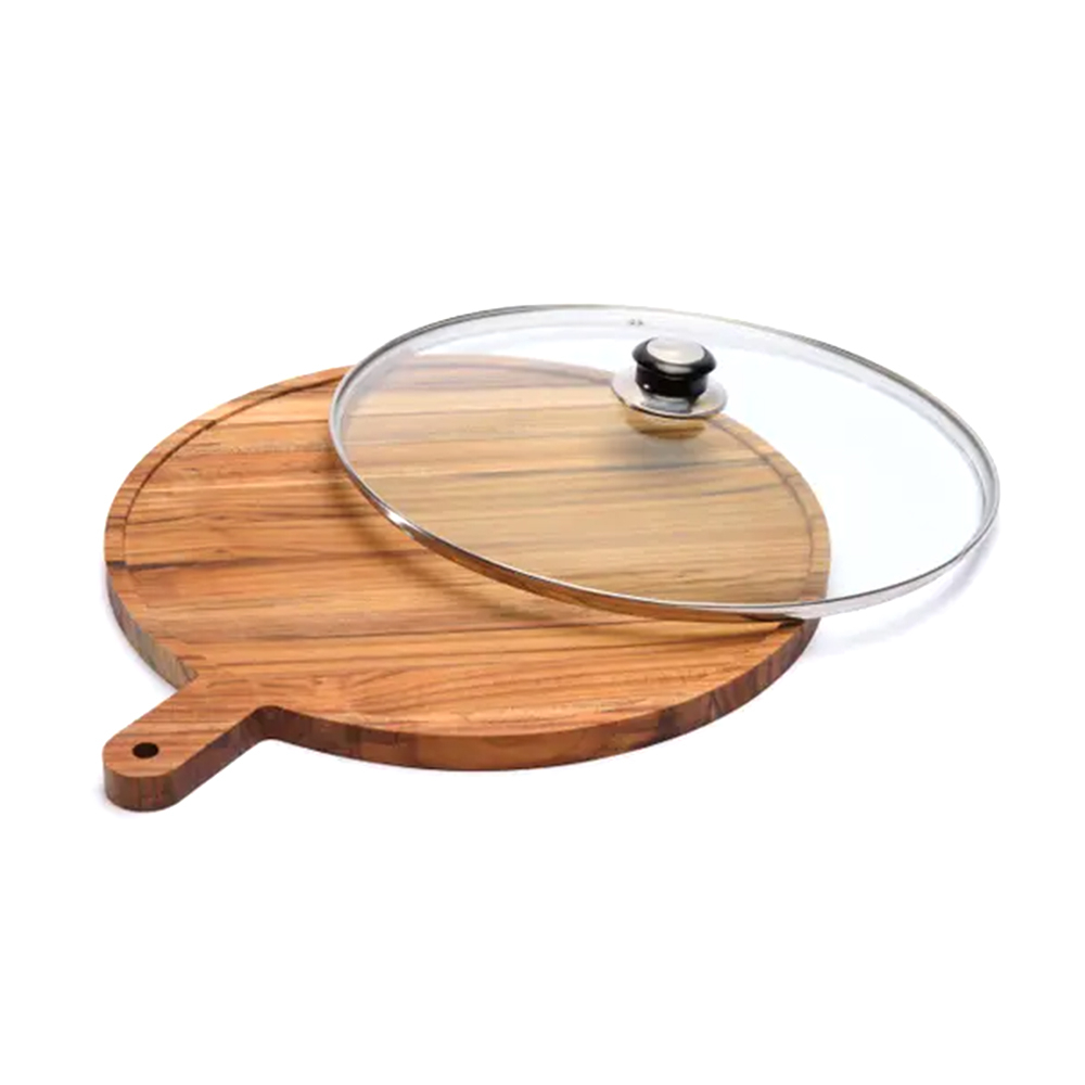 Tábua Para Pizza Com Tampa Monte Novo 35 Cm Tábua Para Pizza Com Tampa Monte Novo 35 Cm