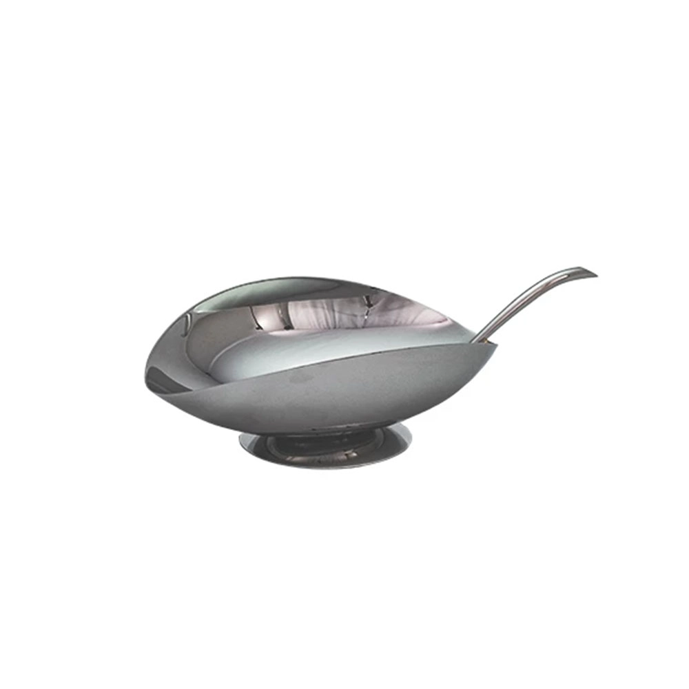 Taça Folha Com Pé Orfèvrerie Royale Aço Inox 12 X 17 Cm Taça Folha Com Pé Orfèvrerie Royale Aço Inox 12 X 17 Cm