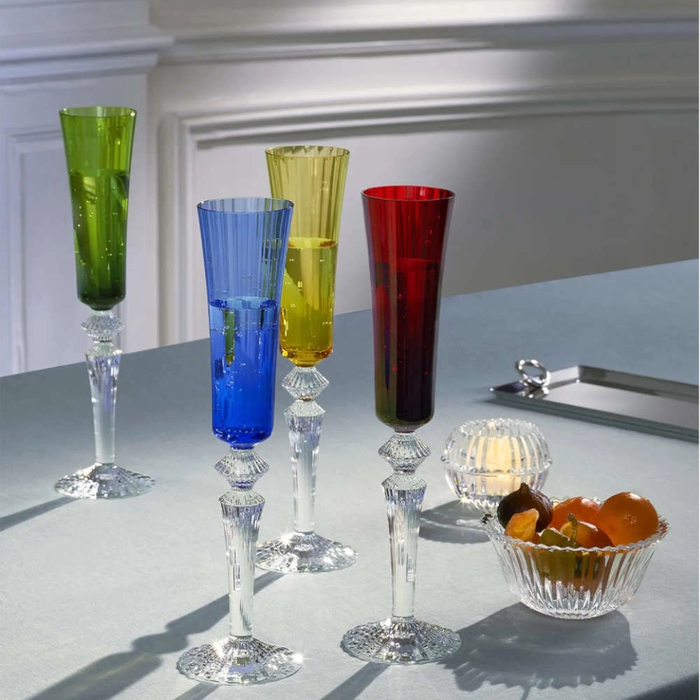 Taca Para Champanhe Em Cristal Baccarat Mille Nuits Rubi