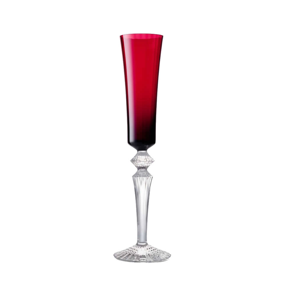 Taca Para Champanhe Em Cristal Baccarat Mille Nuits Rubi
