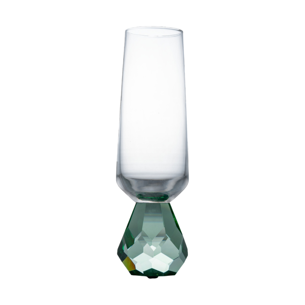 Taca Para Espumante Eclat Em Vidro Verde 250ml Taca Para Espumante Eclat Em Vidro Verde 250ml