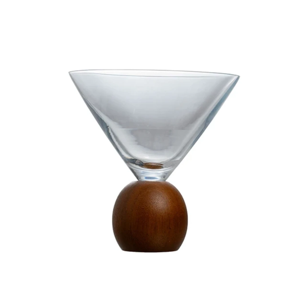 Taca Para Martini C/ Pe Em Maderia Mori Kugel 250 Ml Taca Para Martini C/ Pe Em Maderia Mori Kugel 250 Ml