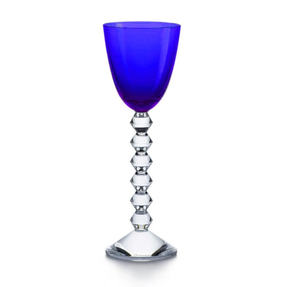 Taca Para Vinho Em Cristal Baccarat Vega Azul Cobalto