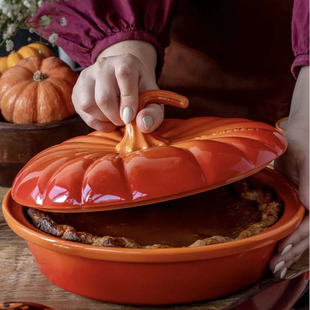 Travessa Abóbora Com Tampa Le Creuset 23 Cm
