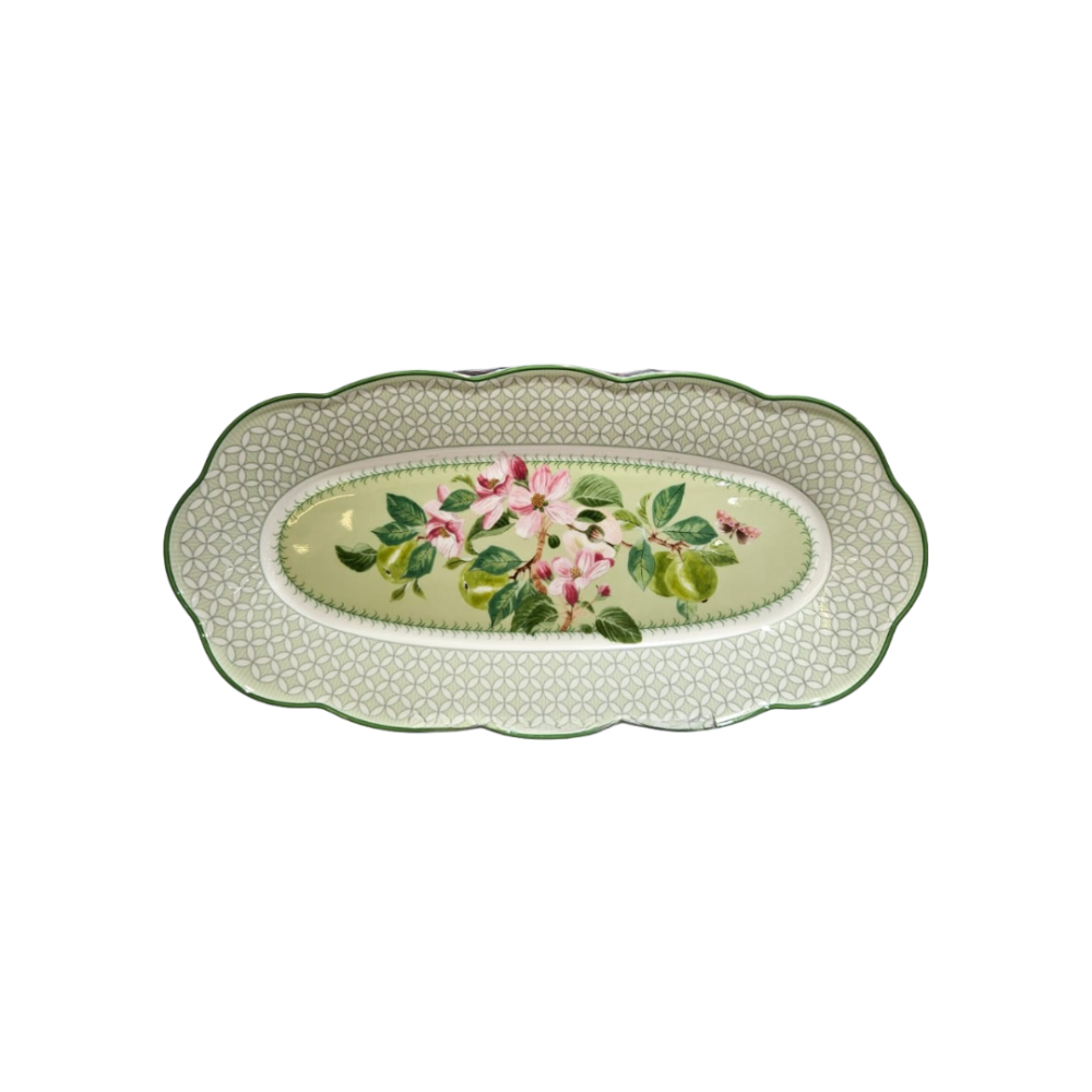 Travessa Oblonga Horticool Green 30cm Travessa Oblonga Horticool Green 30cm