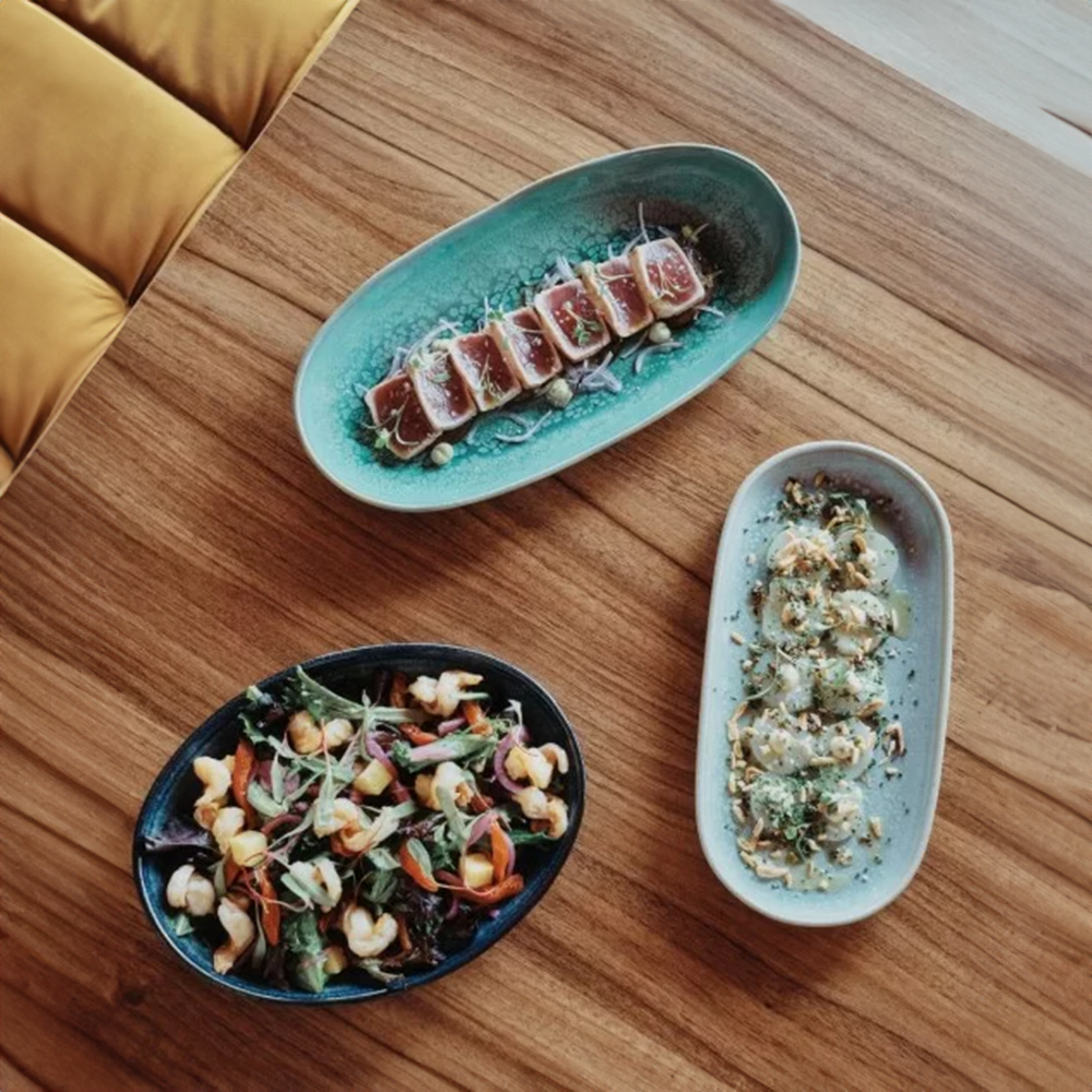 Travessa Oval Casa Alegre Gemstone Jade 34,5 Cm