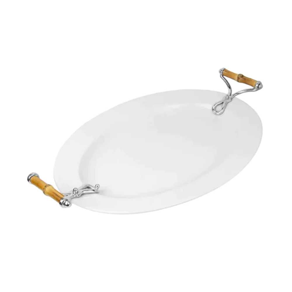 Travessa Oval Design By Somers Bambu 38 Cm