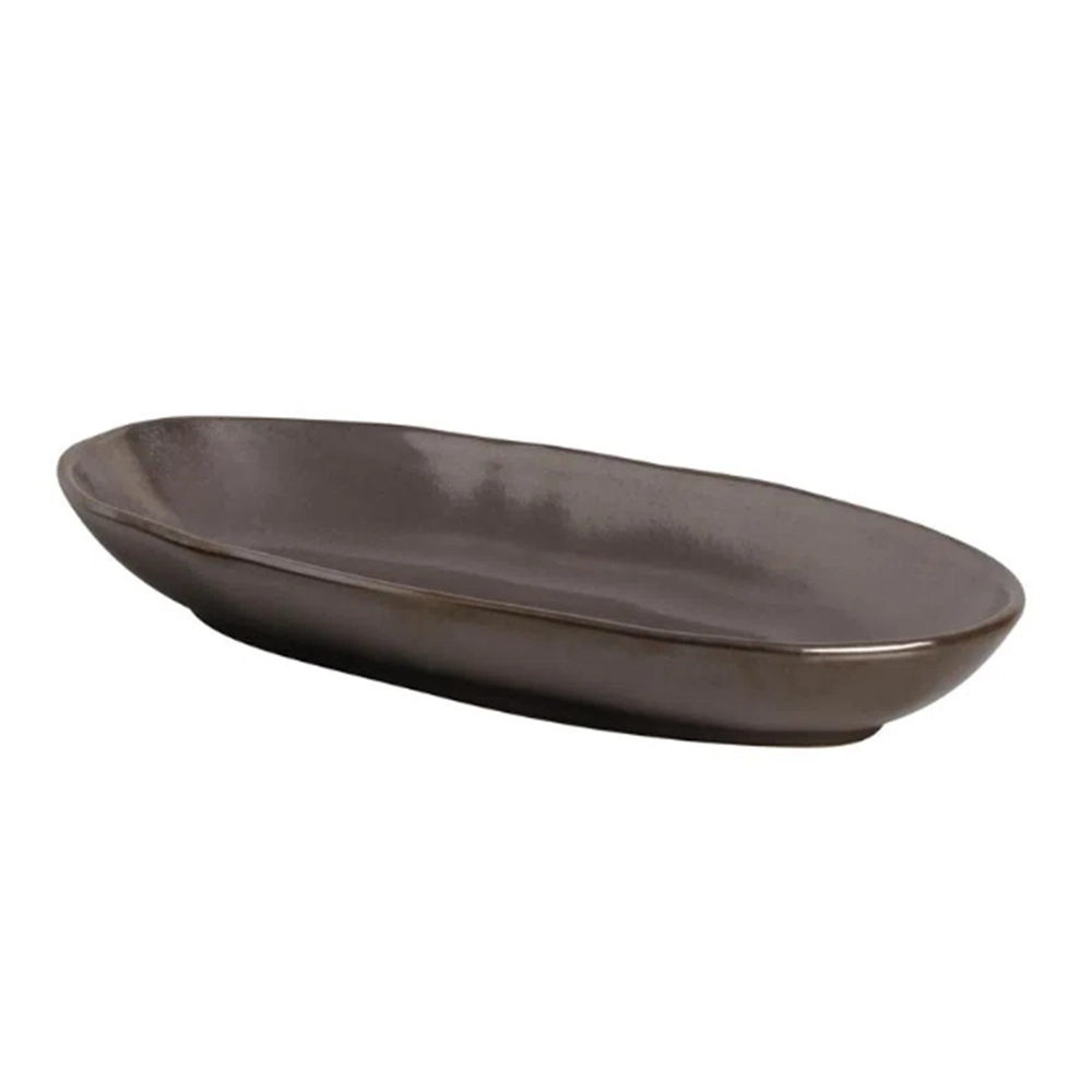 Travessa Oval Funda Porto Brasil Organico Metallica Travessa Oval Funda Porto Brasil Organico Metallica