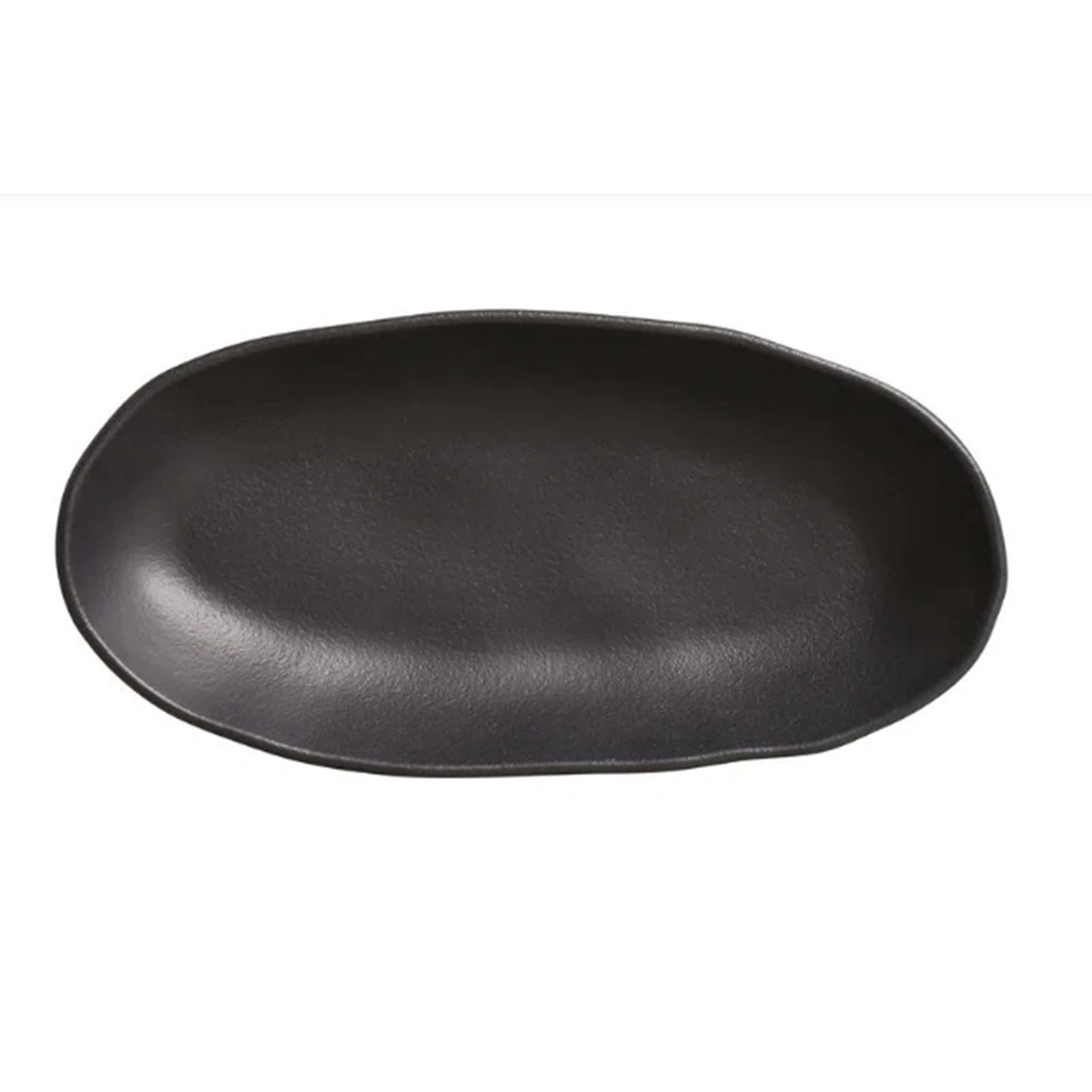Travessa Oval Funda Porto Brasil Organico Preto Matte Travessa Oval Funda Porto Brasil Organico Preto Matte