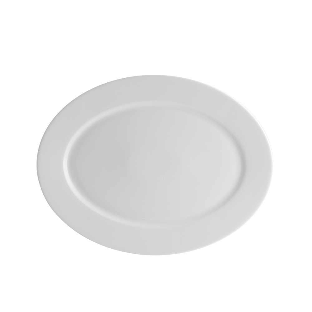 Travessa Oval Media Broadway White 35 Cm Travessa Oval Media Broadway White 35 Cm