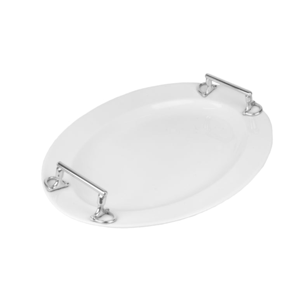 Travessa Oval Media - Equestre 40 Cm Travessa Oval Media - Equestre 40 Cm