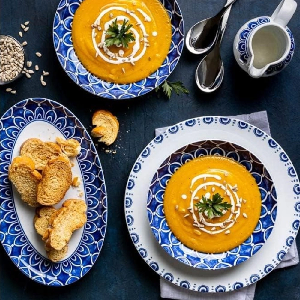 Travessa Oval Vista Alegre Azure 29 X 18 Cm Travessa Oval Vista Alegre Azure 29 X 18 Cm