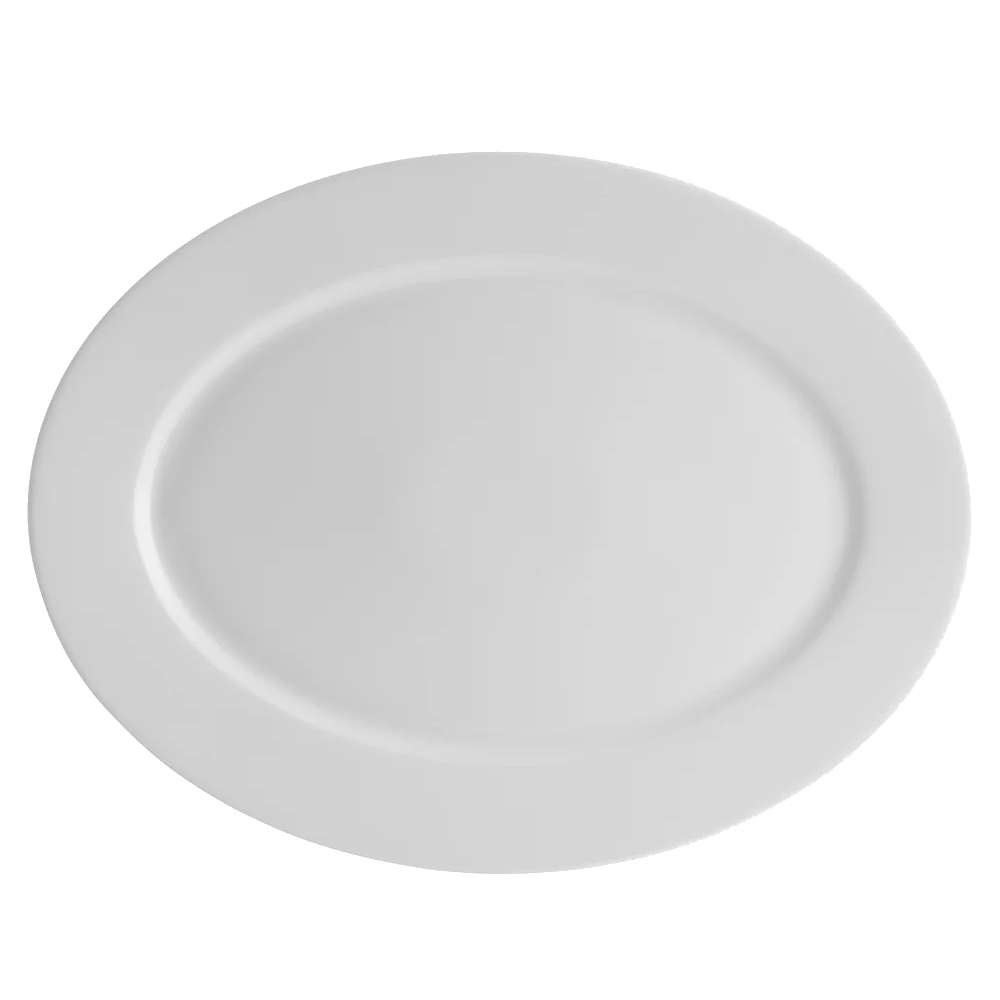 Travessa Oval Vista Alegre Broadway White 38 Cm
