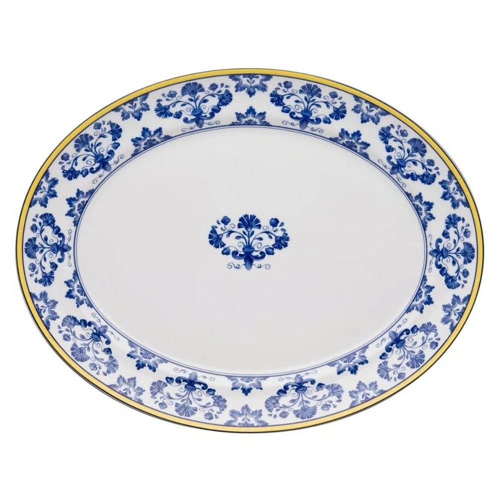 Travessa Oval Vista Alegre Castelo Branco 3,8 X 31,7 X 41,6 Cm Travessa Oval Vista Alegre Castelo Branco 3,8 X 31,7 X 41,6 Cm