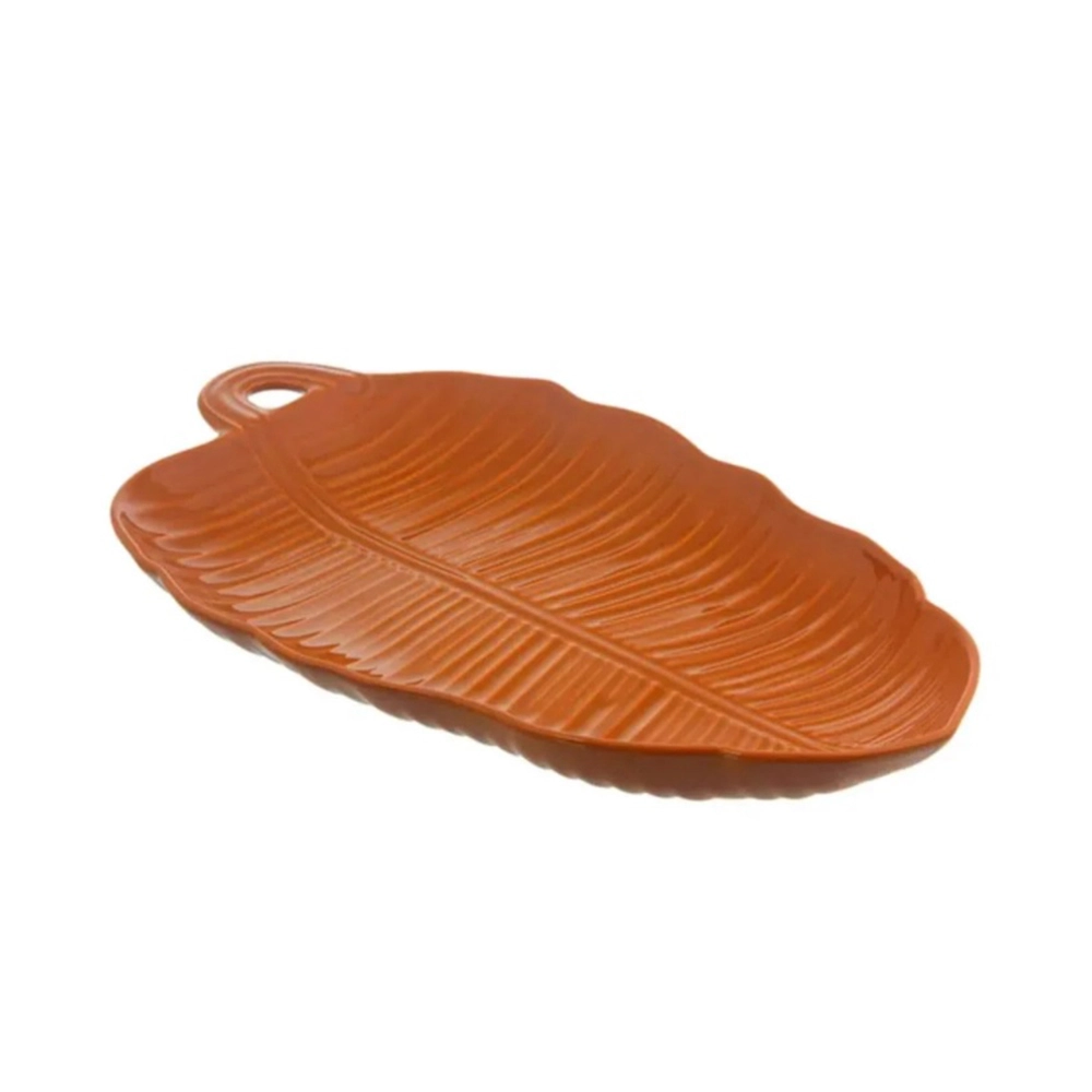 Travessa Porto Brasil Leaves 55 Cm