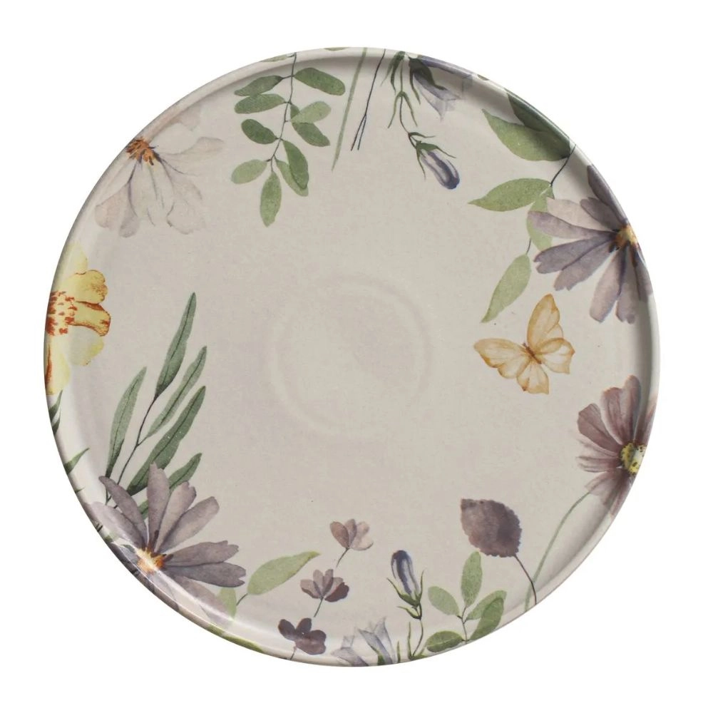 Jogo de Prato Raso Porto Brasil Basic Bloom - 6 Pecas
