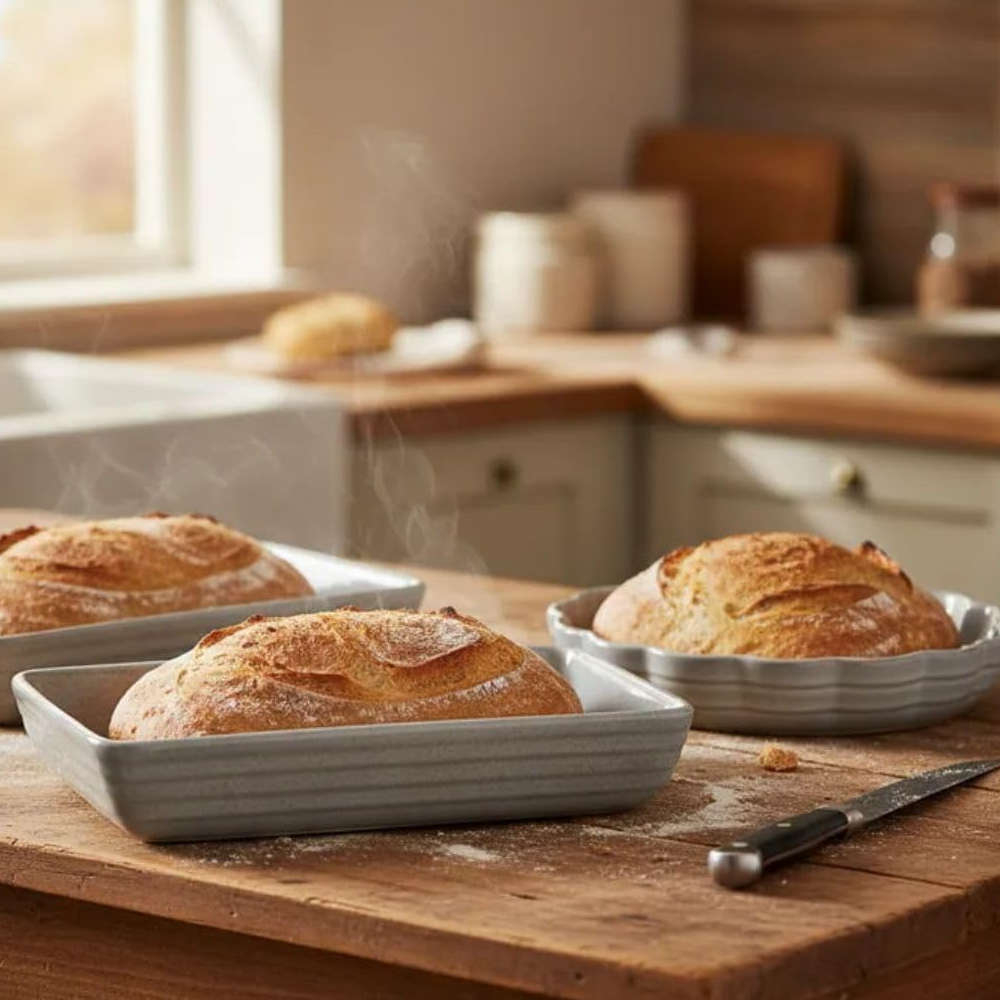 Travessa Retangular 2l Jade Cinza L' Hermitage