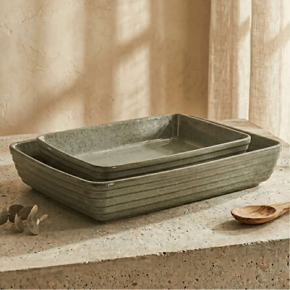 Travessa Retangular 4,2 L Jade Verde Escuro L' Hermitage