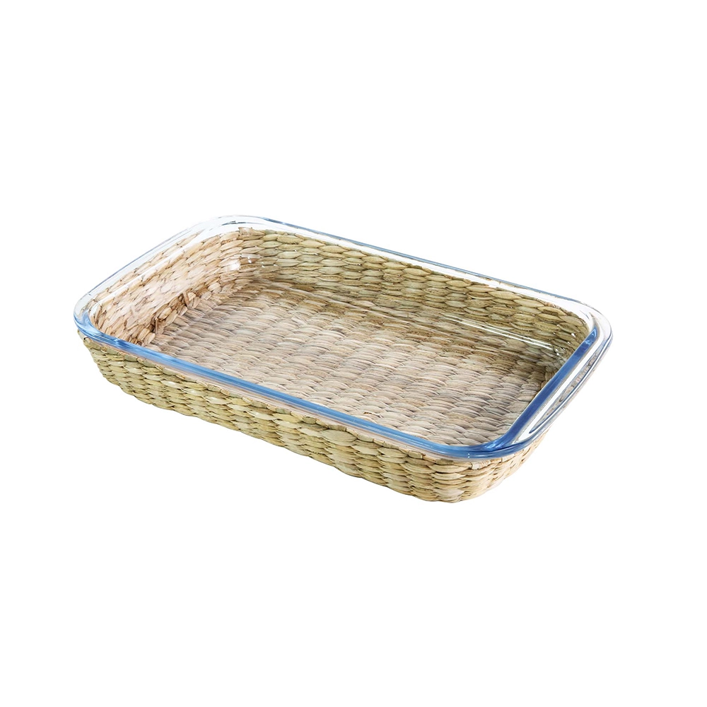 Travessa Retangular Dynasty Vimini 29,5 X 17,6 X 5,1 Cm