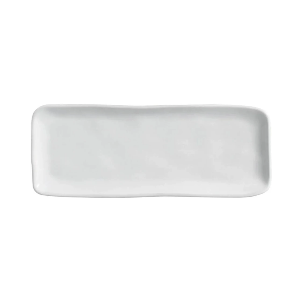 Travessa Retangular Media Organico New White 33 Cm Travessa Retangular Media Organico New White 33 Cm