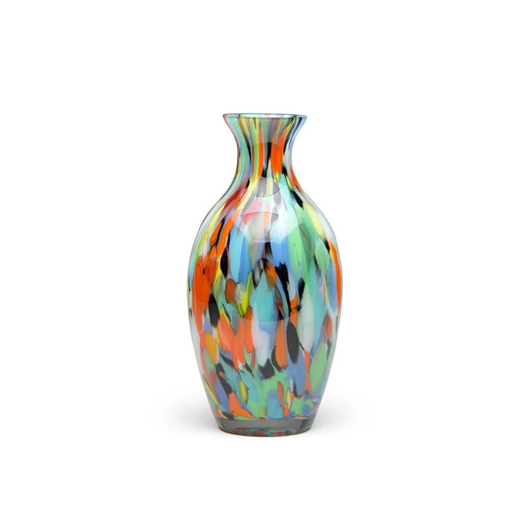 Vasinho 67 Cristais Cá D'oro Multicor 18 X 9 X 10 Cm